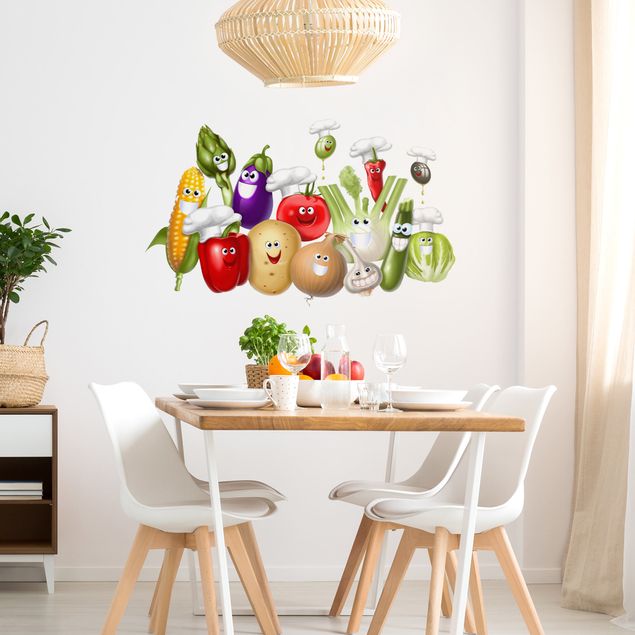 Naklejka na ścianę - Warzywa frechowe