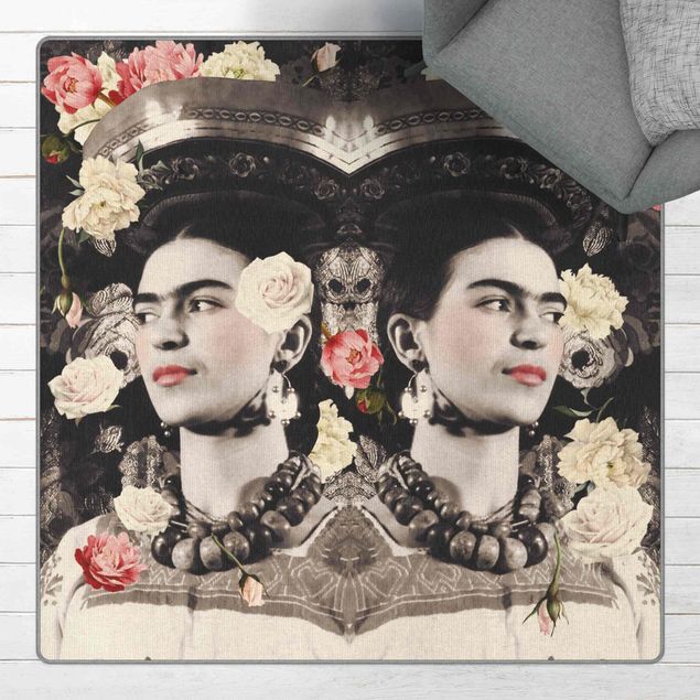 dywan kwiatowy Frida Kahlo - Flower Flood