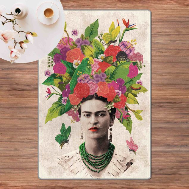 dywan czerwony Frida Kahlo - Flower Portrait