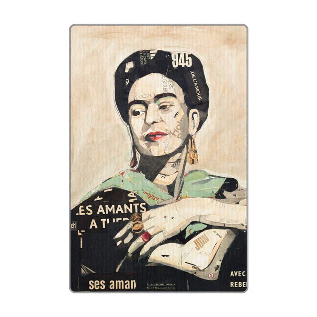 dywan tkany na płasko Frida Kahlo - Collage No.4