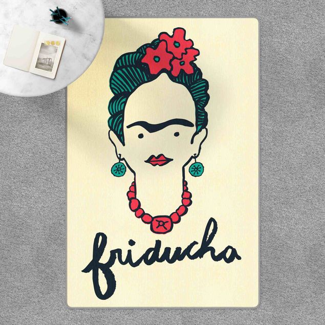 dywan kremowy Frida Kahlo - Friducha