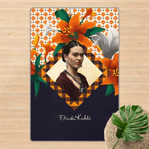 duży dywan do pokoju Frida Kahlo - Lilies