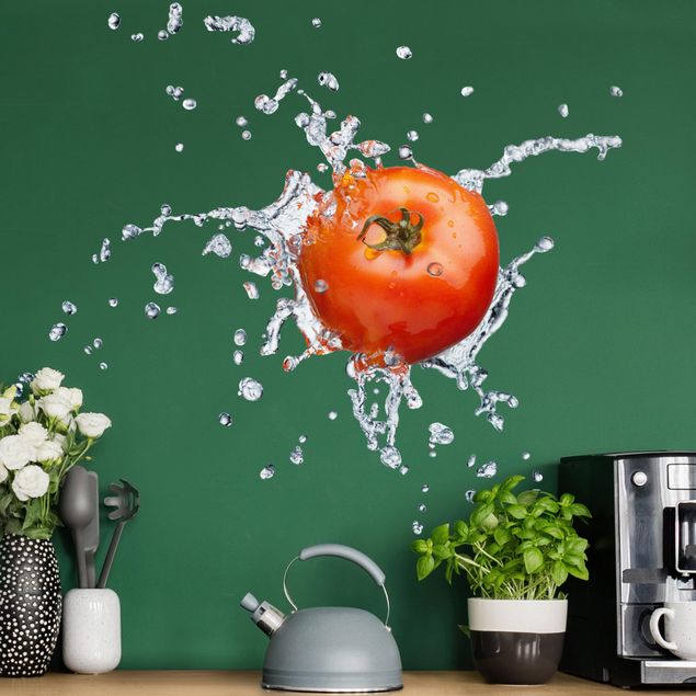 Naklejki na ścianę Świeży pomidor