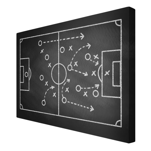 Sport obrazy Football Strategy On Blackboard