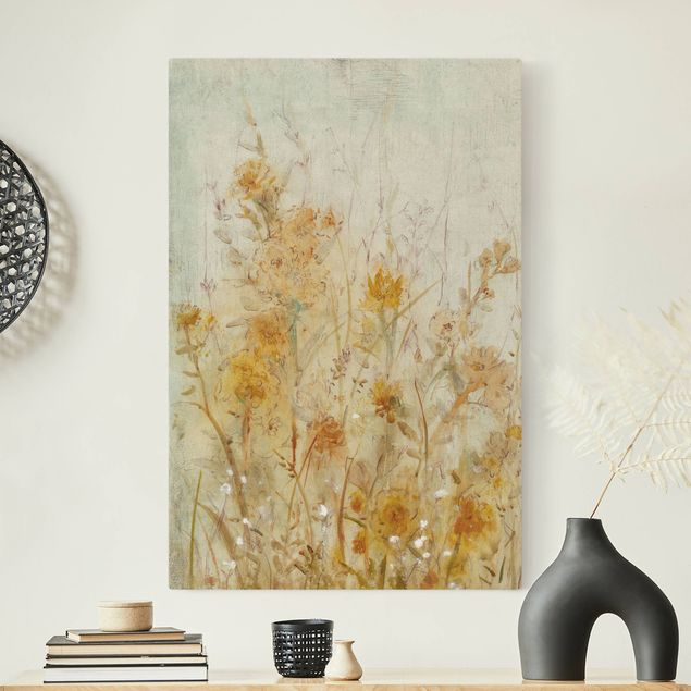 Nowoczesne obrazy Łąka żółtych dzikich kwiatów
