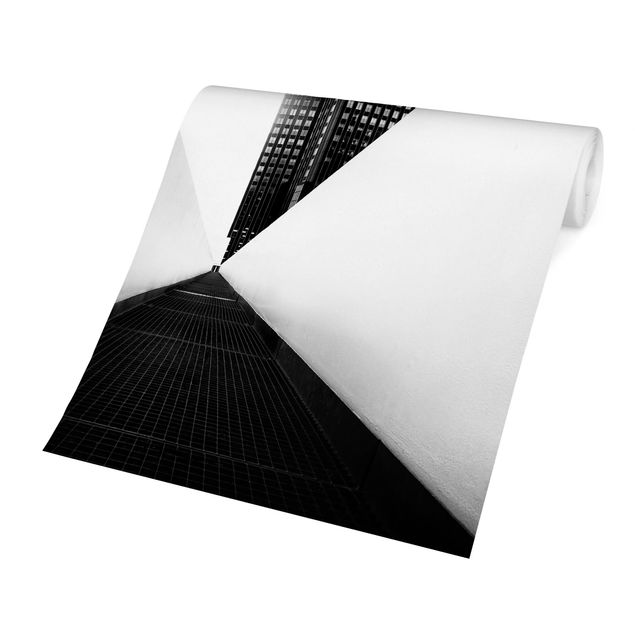 Fototapeta - Geometryczne studium architektoniczne czarno-białe