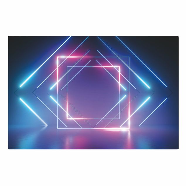 Obrazy na płótnie Geometrical Neon Light