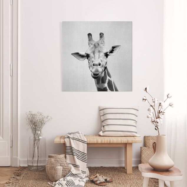 Obrazy do salonu Giraffe Gundel Black And White