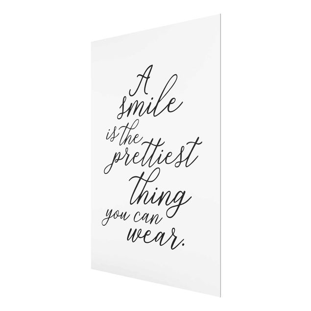 Obrazy z napisami Uśmiech jest najładniejszą rzeczą