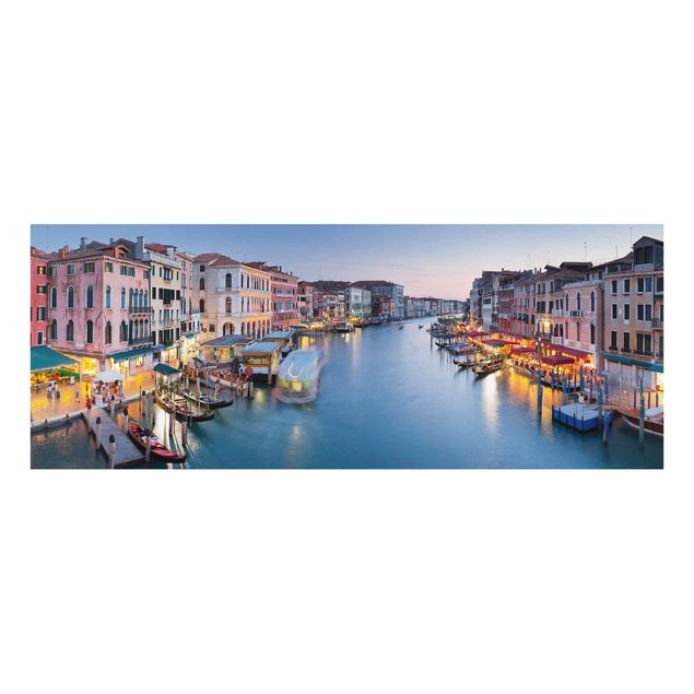 Nowoczesne obrazy do salonu Wieczorna atmosfera na Wielkim Kanale w Wenecji