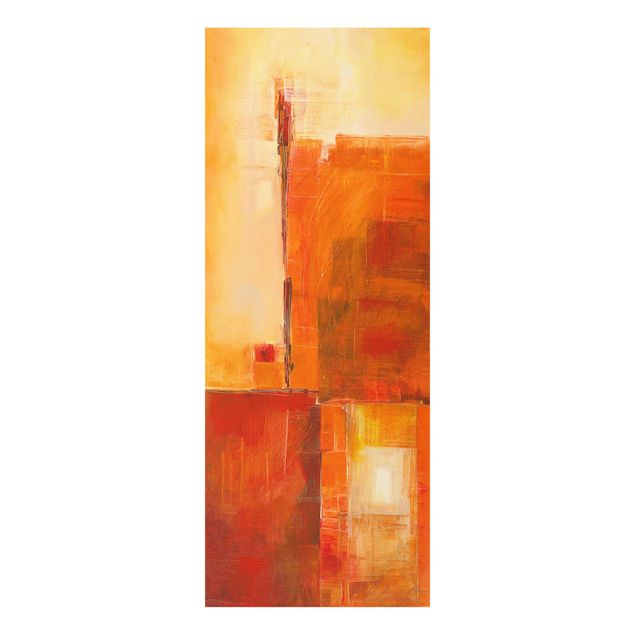Obrazy abstrakcja Petra Schüßler - Abstrakcyjny pomarańczowy brąz