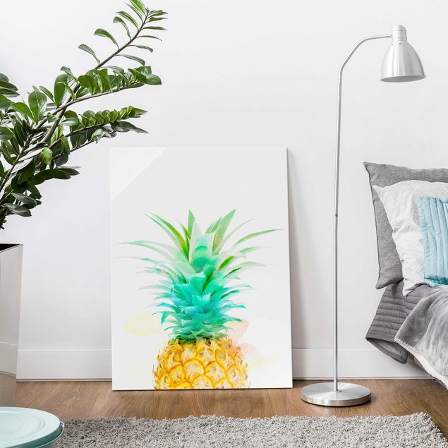 Obrazy nowoczesny Akwarela ananasowa