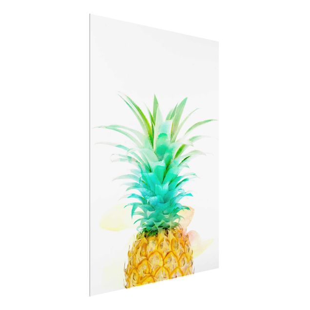 żółty obraz Akwarela ananasowa
