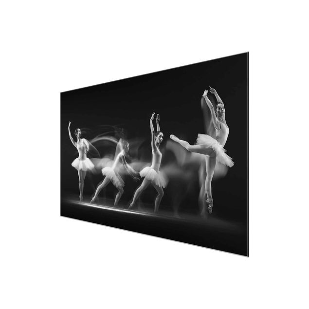 Czarno białe obrazki Ballerina Art Wave