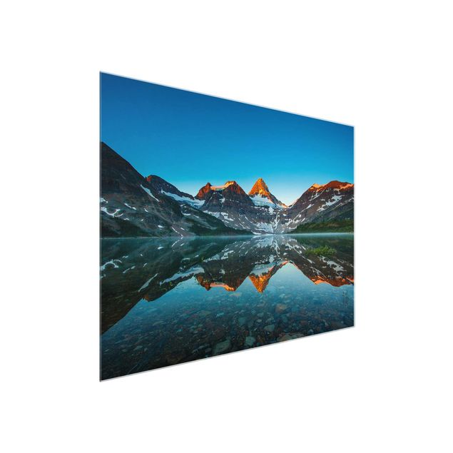 Obrazy na szkle krajobraz Krajobraz górski nad jeziorem Magog w Kanadzie