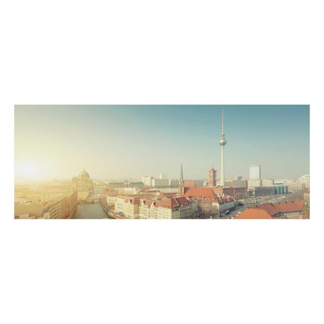Obrazy na szkle panorama Berlin o poranku