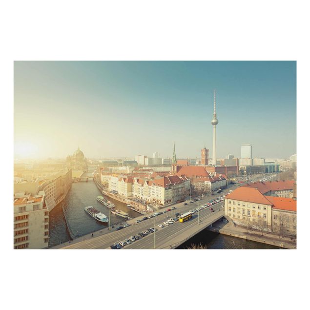 Obrazy na szkle poziomy Berlin o poranku