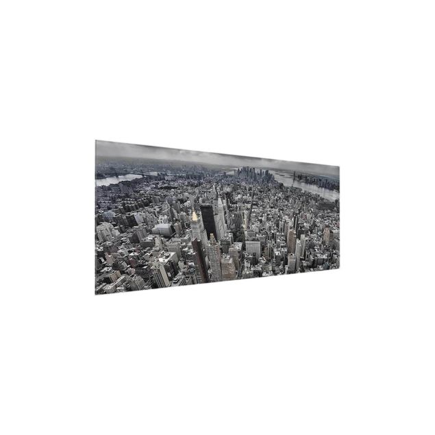Obrazy na szkle panorama Widok na Manhattan