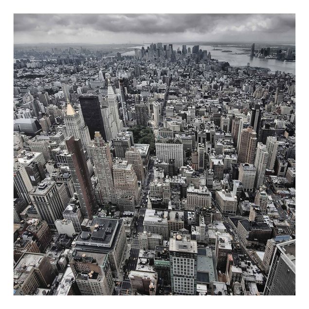 Obrazy na szkle kwadrat Widok na Manhattan