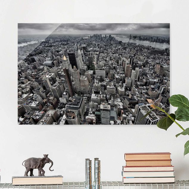 Obrazy na szkle architektura i horyzont Widok na Manhattan