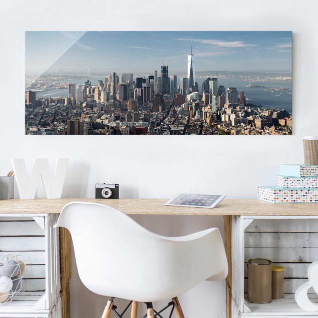 Obrazy na szkle architektura i horyzont Widok z Empire State Building