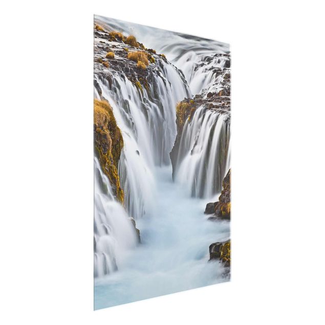 Obrazy na szkle wodospad Wodospad Brúarfoss na Islandii