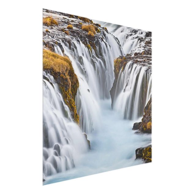 Obrazy na szkle wodospad Wodospad Brúarfoss na Islandii