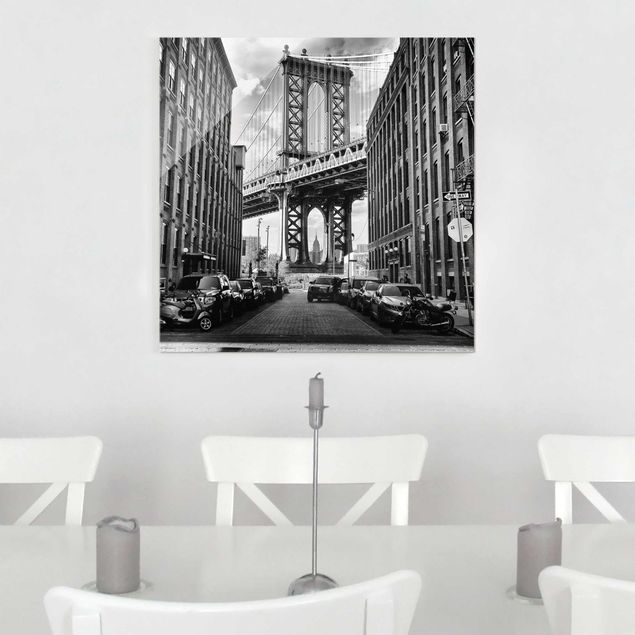 Obrazy na szkle Nowy Jork Most Manhattan w Ameryce