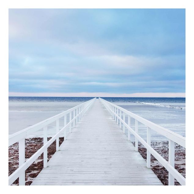 Obrazy na szkle plaża Mostek w Szwecji