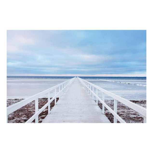 Obrazy na szkle plaża Mostek w Szwecji