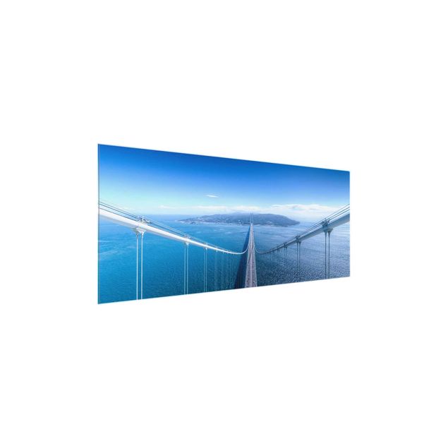 Obrazy na szkle panorama Most na wyspę