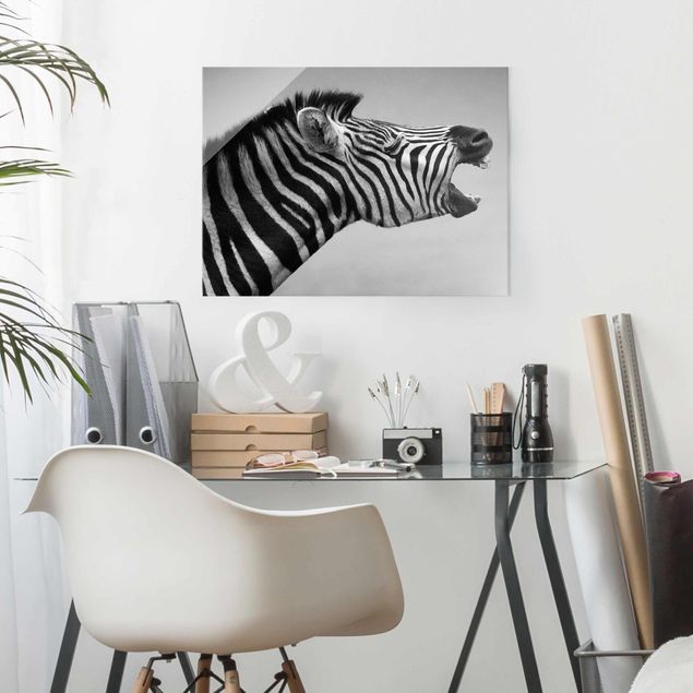 Obrazy do salonu Rycząca Zebra II