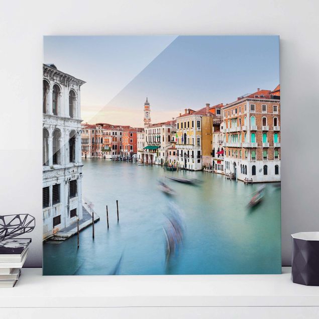 Obrazy na szkle architektura i horyzont Canale Grande Widok z mostu Rialto Wenecja