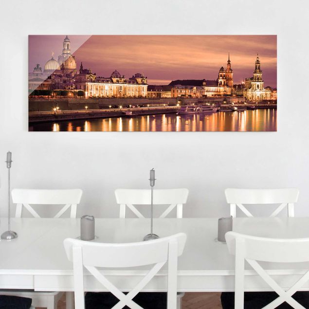 Obrazy na szkle architektura i horyzont Canaletto View Dresden