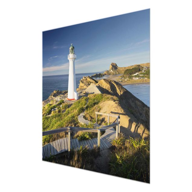 Obrazy do salonu Latarnia morska Castle Point Nowa Zelandia