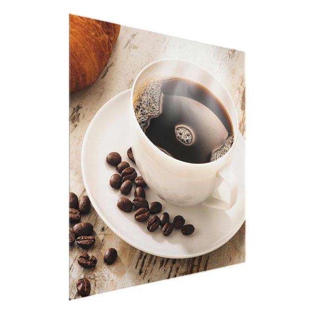 Nowoczesne obrazy Filiżanka kawy z ziarnami kawy