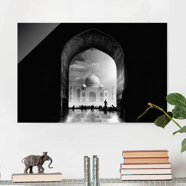 Obrazy na szkle architektura i horyzont Brama do Tadż Mahal