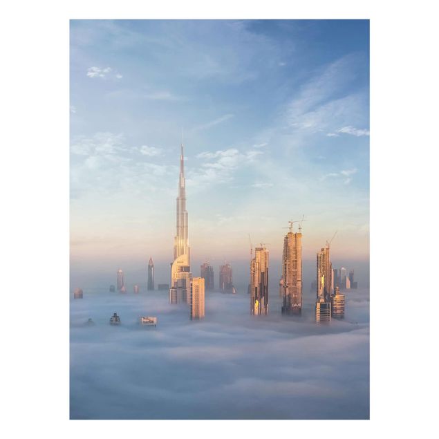 Obrazy do salonu Dubaj ponad chmurami