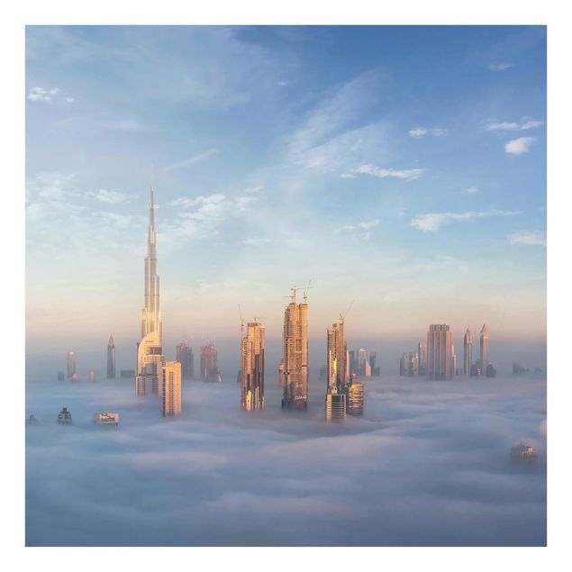 Obrazy do salonu Dubaj ponad chmurami