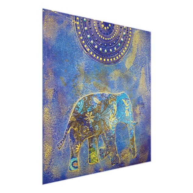 Nowoczesne obrazy do salonu Słonie w Marrakeszu