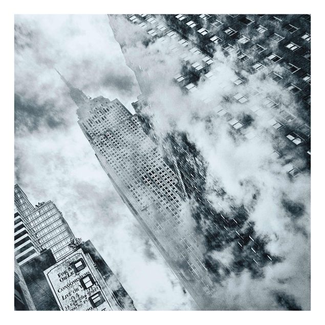 Nowoczesne obrazy do salonu Facada Empire State Building