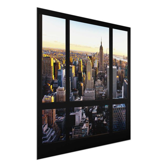 Obrazy Nowy Jork Wieczorny widok z okna na Nowy Jork