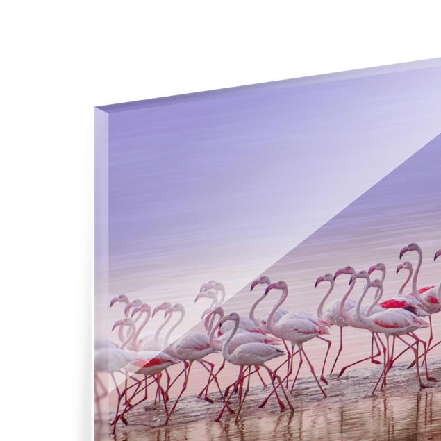 Obraz różowy Przyjęcie pod Flamingo