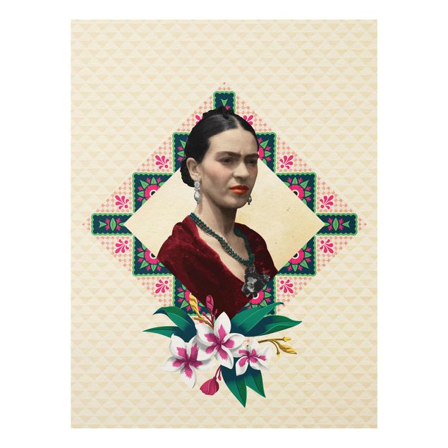 Nowoczesne obrazy Frida Kahlo - Kwiaty i geometria