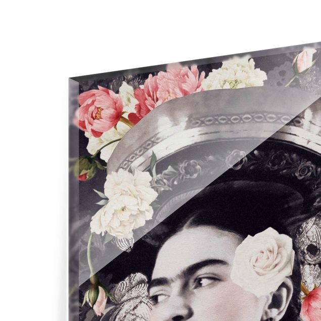 Obraz czarny Frida Kahlo - Powódź kwiatów