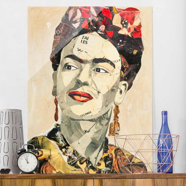 Obrazy portret Frida Kahlo - kolaż Nr 2