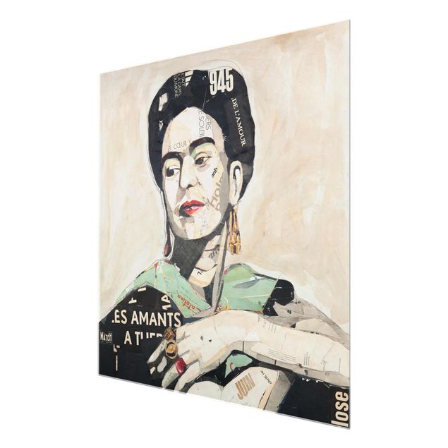 Obrazy portret Frida Kahlo - kolaż Nr 4