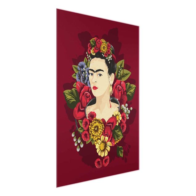 Obrazy na szkle artyści Frida Kahlo - Róże