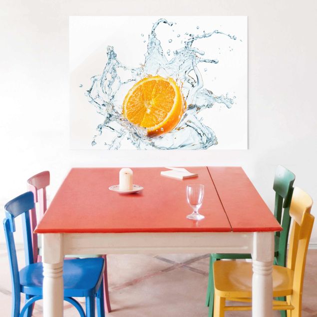 Obrazy na szkle poziomy Świeża pomarańcza