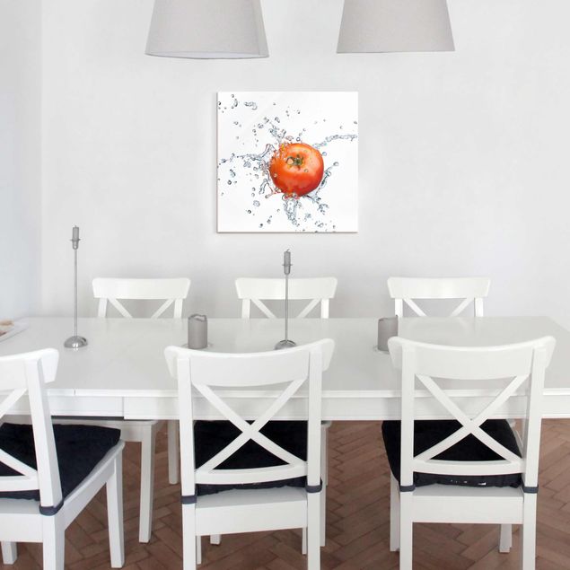 Obrazy na szkle kwadrat Świeży pomidor